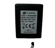 Stecker Netzteil AC/DC Adapter 5V 0,2A Universal Ladegerät ENG Model T35-5-200C