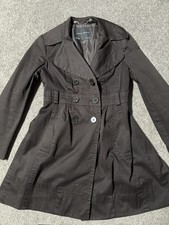 Zara Basic Trenchcoat Gr M braunschwarz