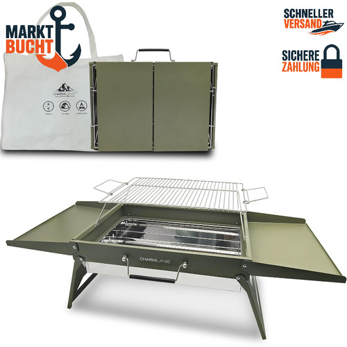 Tragbarer holzkohlegrill - tragbarer,
