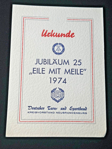 Urkunde dtsb jubiläum - urkunde,