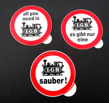 3x Werbe-Aufkleber LGB Lehmann