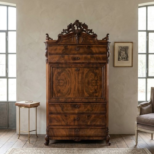 27272 sekretär biedermeier - sekretär,