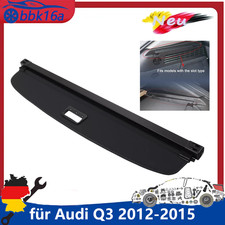 für Audi Q3 2012-2015 Laderaumabdeckung Kofferraumabdeckung Hutablage Schwarz DE