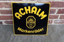 Achalm Markenräder Fahrräder Emailleschild Ferro Email Emailschild Werbung