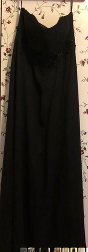 Langes trägerloses abendkleid - trägerloses,