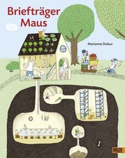 Briefträger Maus Vierfarbiges