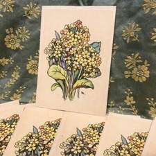 Postkarte blume 30er - postkarte,