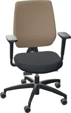 DAUPHIN 7639A208KGSR75WGS077.033 077.0 Bürodrehstuhl  mit Synchrontechnik schwar