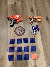 Nerf Set firestrike Laser accustrike quadrant triad ex-3 Elite extra Pfeile