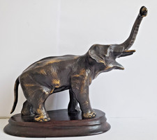 Alte bronze skulptur elefant - skulptur,