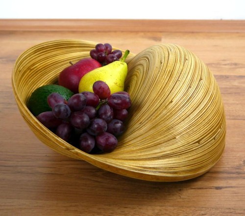 Runde bambusschale obstkorb - "bambusschale",