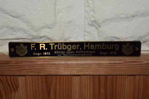 Altes messingschild r - messingschild, f.r