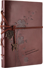 Leder Notizbuch A5 Vintage Spiralbindung Tagebuch Für Erwachsene Bullet Journal 