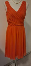 Kleid Gr. 36/38 H & M knielang orange Feier Party Urlaub AbiBall