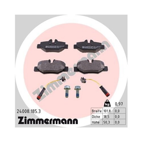 Zimmermann bremsbelagsatz - zimmermann,