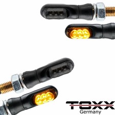 ToXx LED Blinker Miniblinker Universal Motorrad Roller 4 Stück mit E-Prüfzeichen
