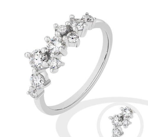 Funkelnder moissanit ring - funkelnder, moissanit-ring