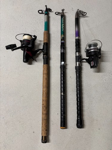 3er set angelruten teleskop - set,