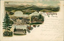 Ansichtskarte Neuhaus a. Rennweg 1900 Gasthof  (Nr.9399)