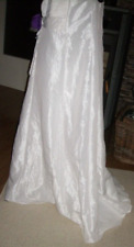 Braut Kleid / Prinzessin  Gr. 48/50  ivory  ##schlicht #Wildseide  Optik *