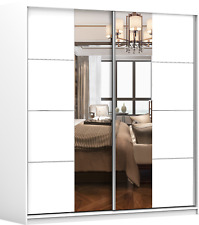 Schwebetürenschrank Kleiderschrank Schrank mit Spiegel POLA  38 203 cm