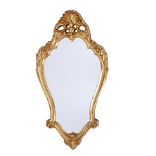 Spiegel IN Holz Blatt Gold