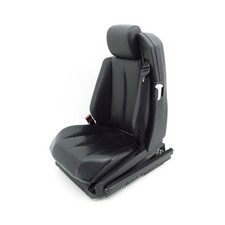 Sitz Ledersitz Schwarz vorne