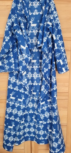 Bodenlanger kimono mantel - bodenlanger, blau