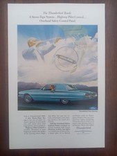 Ford Thunderbird Hardtop, blau, Dirigent, Werbung advert pubblicità, 1966