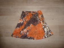 MARK ADAM Chiffon Rock Faltenrock Schwingend Gefüttert Gemustert Gr.38 **NEU**