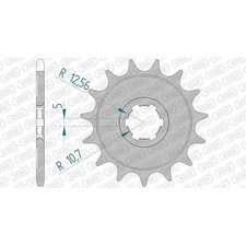 Stahl Ritzel für Yamaha YFA1 125 S Breeze 2004 3FA 520er 12 Zähne