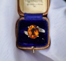 Ring 9 kt Weißgold Orange
