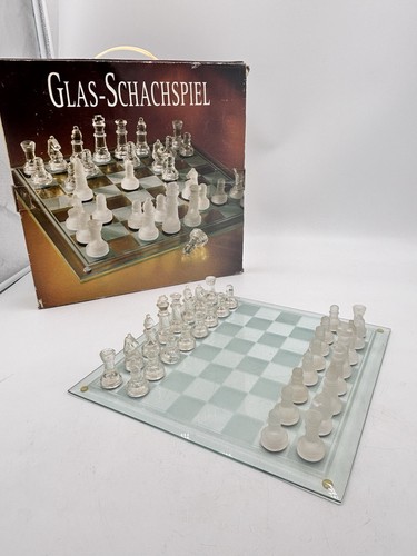 Glas schachspiel komplett - glas,