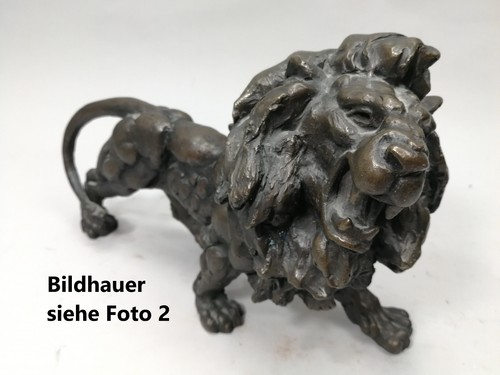 Bronze löwe skulptur - bronze,
