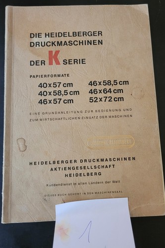 Bedienungsanleitung heidelberg - bedienungsanleitung,