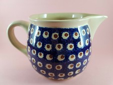 Krug - Milchkrug - Saftkrug Feinsteinzeug ~ Bunzlauer Keramik - Pfauenauge