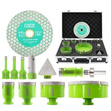 FACHLICH 13pc 6-68mm Diamant Fliesenbohrer Set Bohrkronen Diascheibe