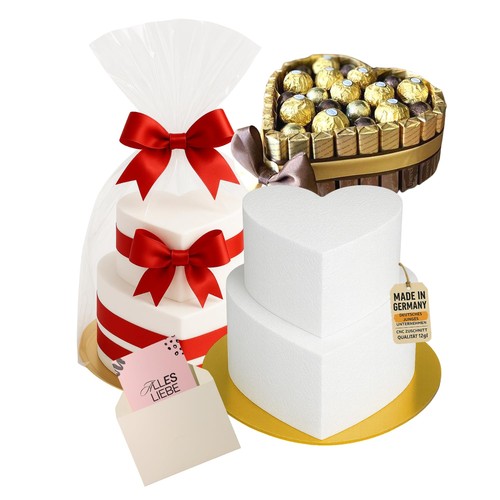 Styropor torte herzform - torte,