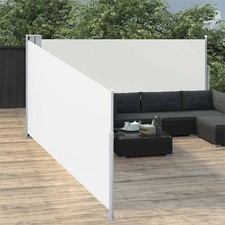 Seitenmarkise Ausziehbar Creme 100x1000cm Sichtschutz Windschutz Garten vidaXL