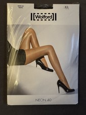 Wolford Neon 40 Strumpfhose XL Grau Glanzstrumpfhose blickdicht