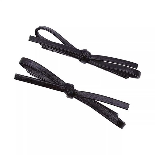 Leder schleife haarspange - schleife,