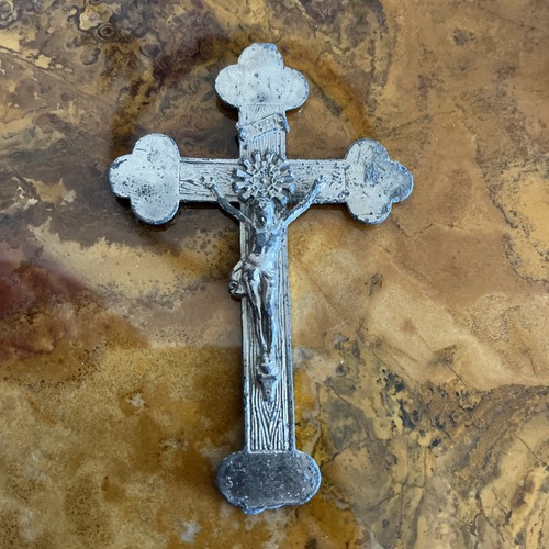 Altes metall sterbekreuz - metall,
