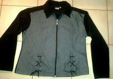 Damen Jeans-Fleece-Jacke, Gr