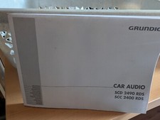 Bedienungsanleitung GRUNDIG SCD 2490 RDS SCC 2400 RDS Autoradio CAR AUDIO