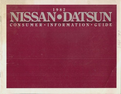 Datsun nissan range 1982 usa - nissan,