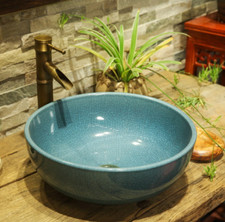 Crackle Effekt Glasur Badezimmer Garderobe Keramik Arbeitsplatte Waschbecken Spüle Schüssel