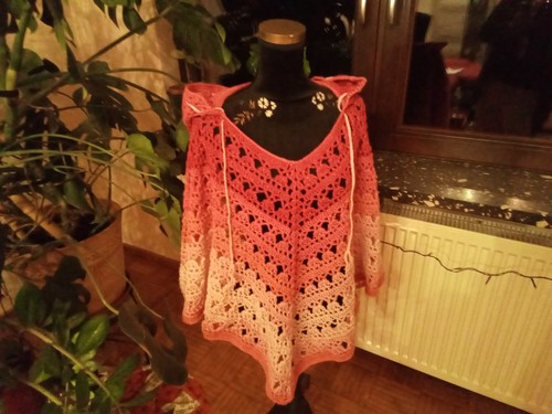 Poncho mit kapuze größe - mit,