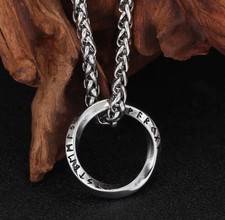 Runen Ring Kette mit Anhänger