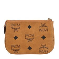MCM Damen Portemonnaie Braun Geldbörse Geldbeutel