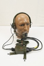 #6 US Vintage Headset SA-142/GSA-6 Switchbox mit Kopfhörer Kehlkopfmikrofon